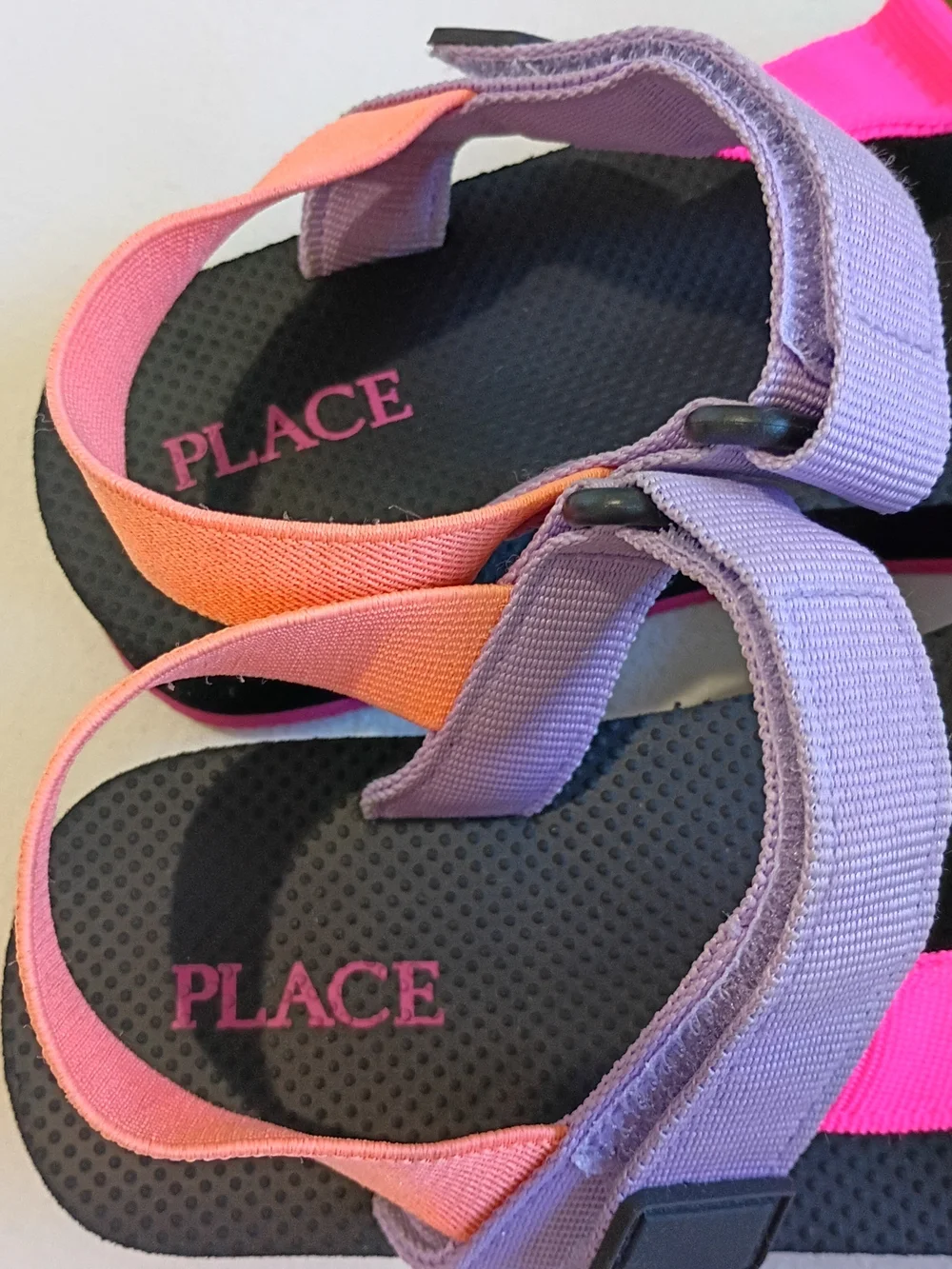 The Children's Place Girls Colorblock Webbed Sandals Size 11/12